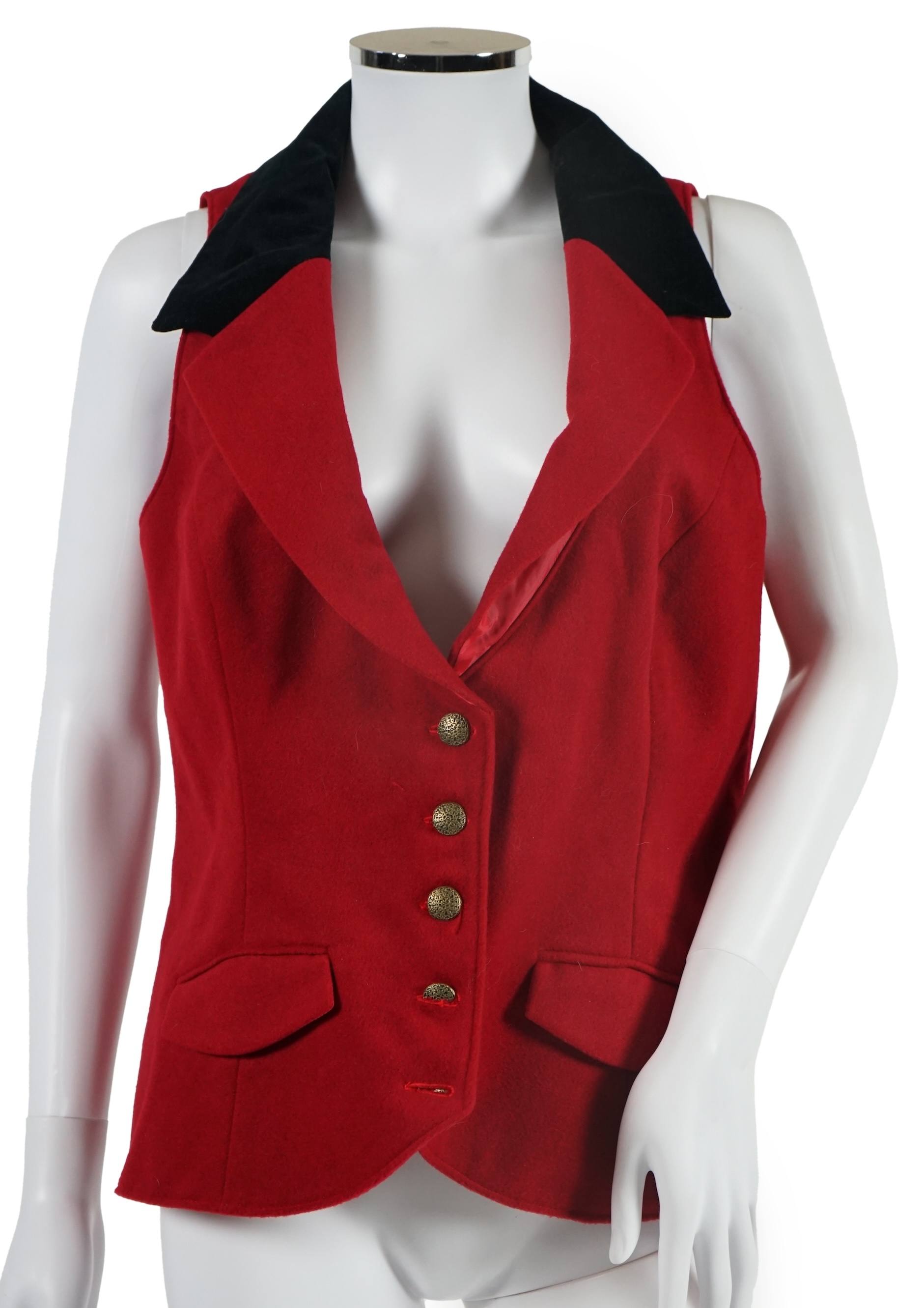 Five lady's waistcoats. Approx size 14-16 Proceeds to Happy Paws Puppy Rescue